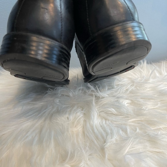 JOHNSTON MURPHY MADDOX MEN'S  BLACK LEATHER PENNY LOAFERS   XC4 SIZE 8 M - Picture 5 of 12